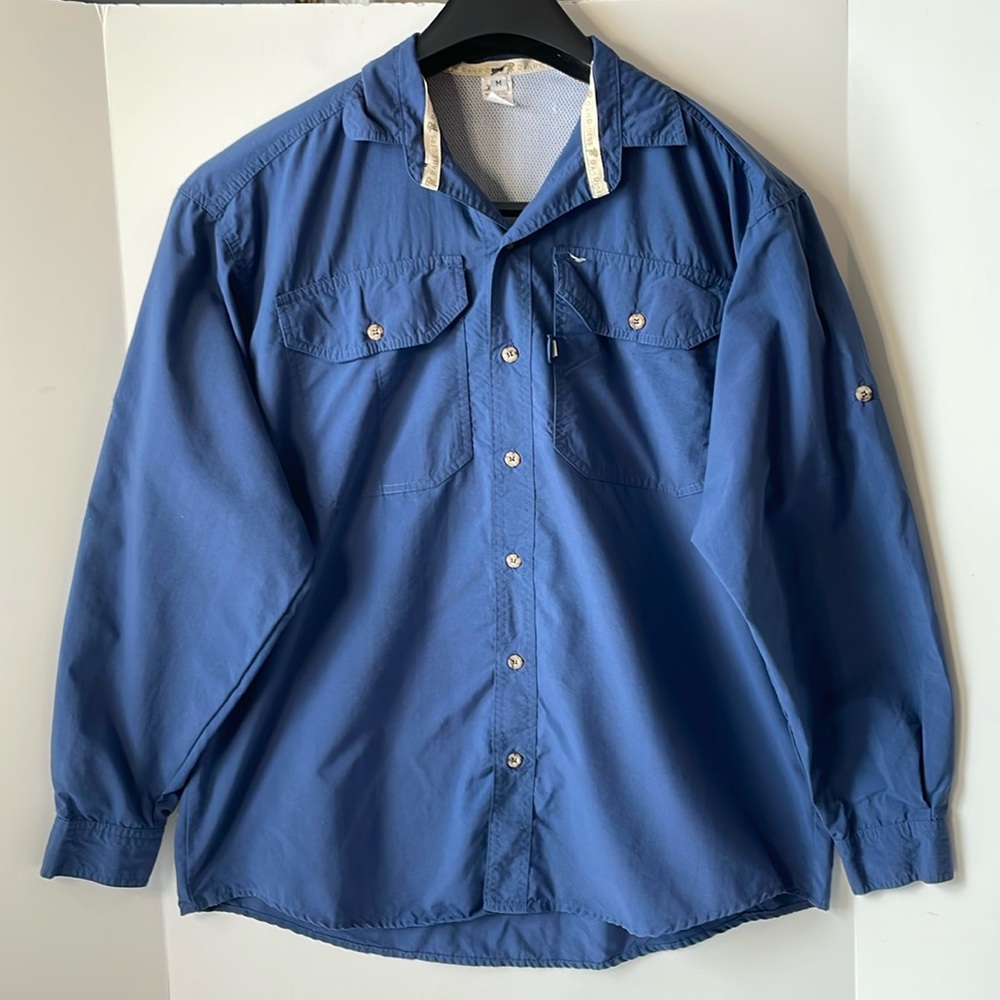 Rail Riders Men's Medium button down Shirt  Lightweight  Outdoors  Vented